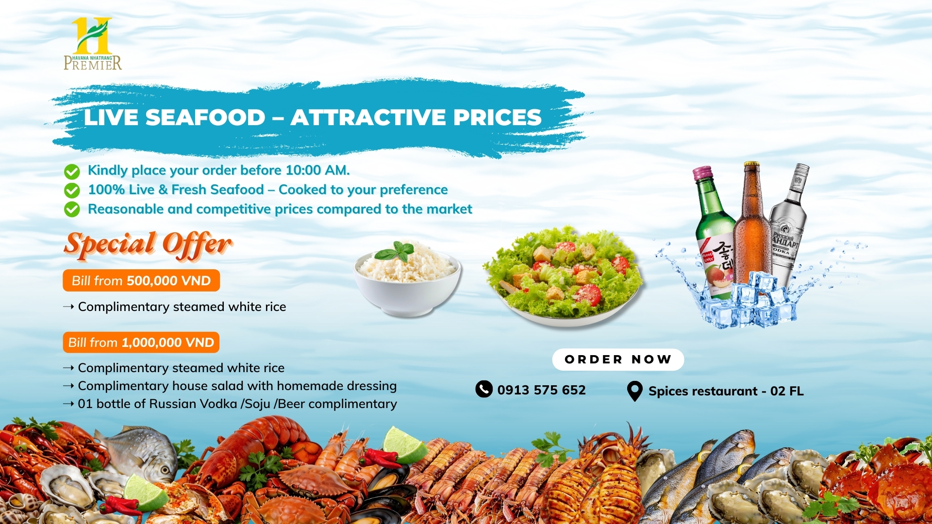  Seafood feast - Super deals at spices restaurant